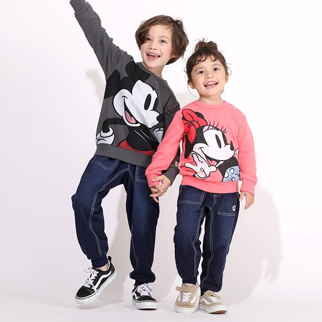 公式 ショップディズニー ベビードール 親子お揃い ディズニー Bigフェイストレーナー 5622k ミッキー