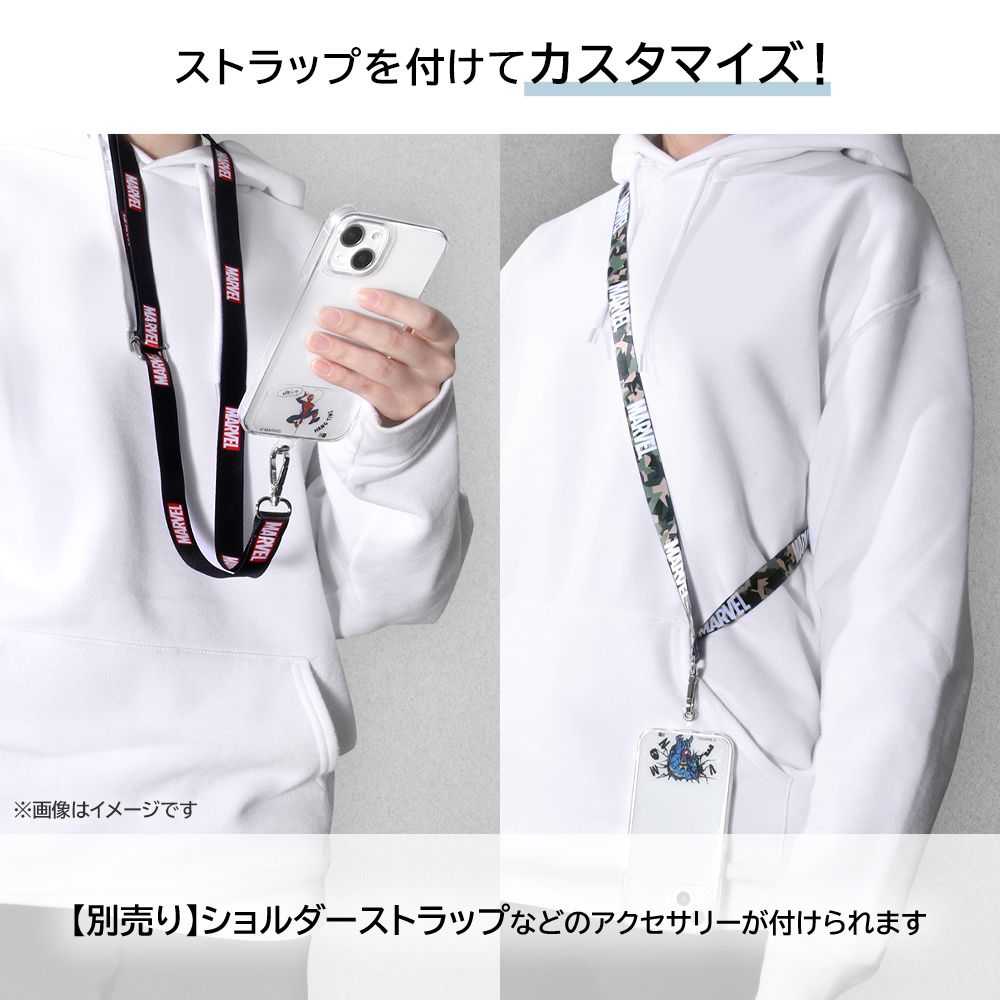 スパイダーマン クリアケース＋ストラップホルダー【セット商品】