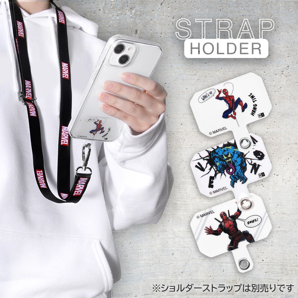 ヴェノム クリアケース＋ストラップホルダー【セット商品】