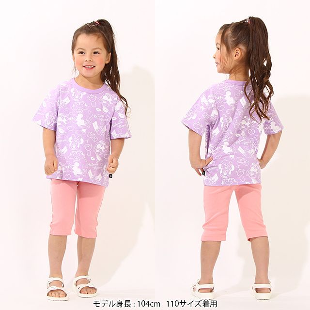 公式 ショップディズニー 親子お揃い ディズニー キャラクター総柄tシャツ 6843k ミッキー