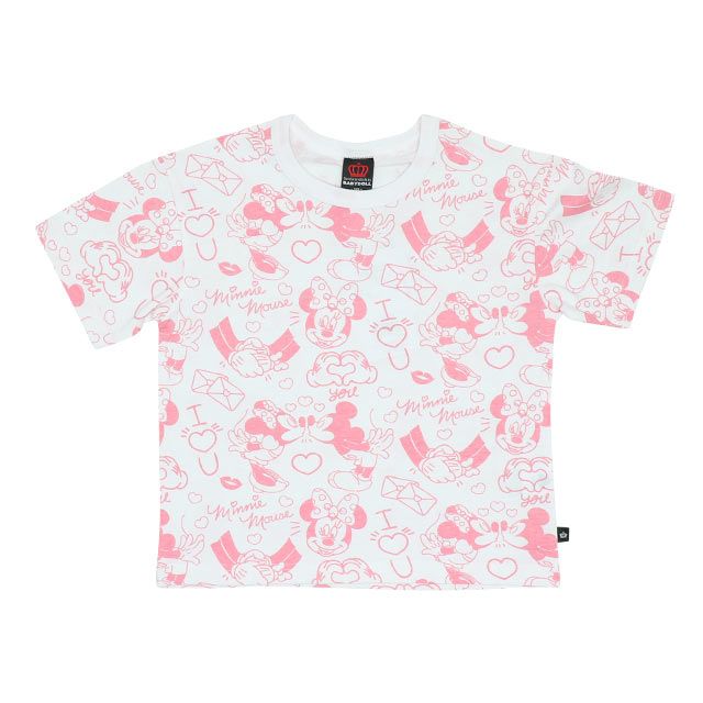 公式 ショップディズニー 親子お揃い ディズニー キャラクター総柄tシャツ 6843k ミッキー ミニー