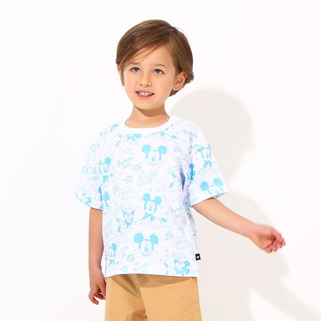 公式 ショップディズニー 親子お揃い ディズニー キャラクター総柄tシャツ 6843k ミッキー ミニー