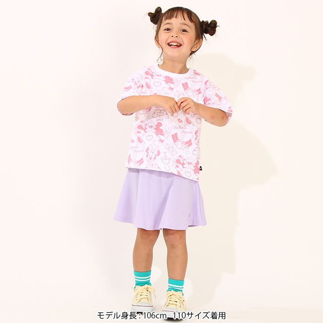 公式 ショップディズニー 親子お揃い ディズニー キャラクター総柄tシャツ 6843k ミッキー ミニー