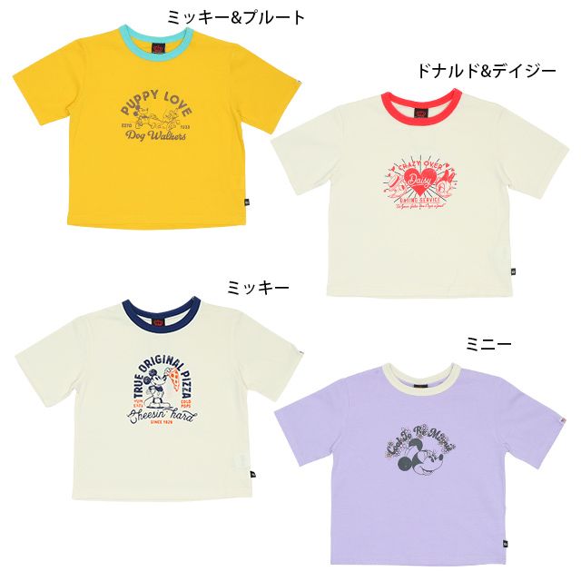 公式 ショップディズニー ベビードール ディズニー コットンusaレトロプリントtシャツ 6433k ドナルド デイジー