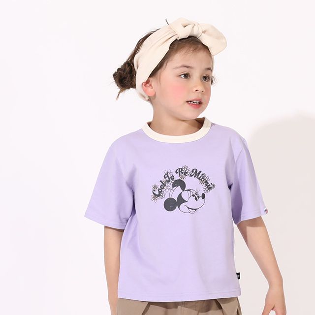 公式 ショップディズニー ベビードール ディズニー コットンusaレトロプリントtシャツ 6433k ミニー