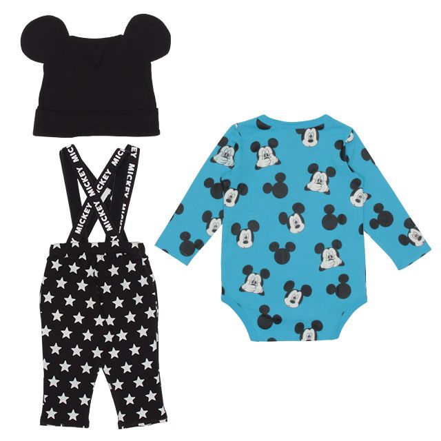 【ベビードール】ミッキー ギフトBOX付き 3点ギフトセット 3579B 【DY】 os20