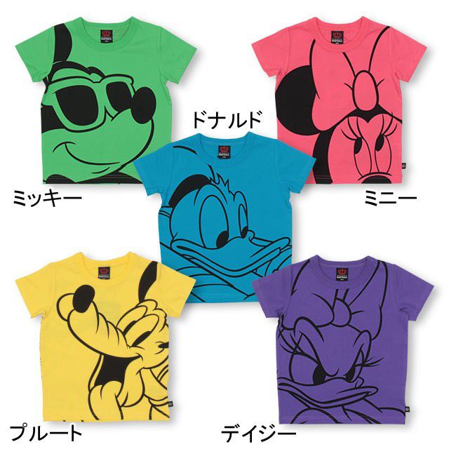 【ベビードール】デイジー 親子お揃い BIGキャラクターネオンTシャツ 3918K