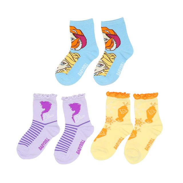 公式 ショップディズニー ベビードール ディズニー プリンセス クルーソックスセット 6333