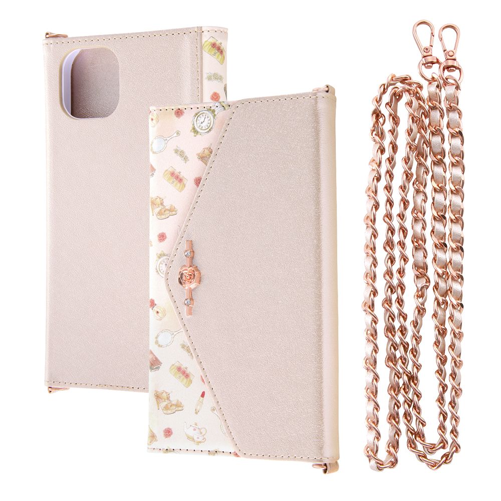 ベル 手帳型ケース Collet ショルダーストラップ付