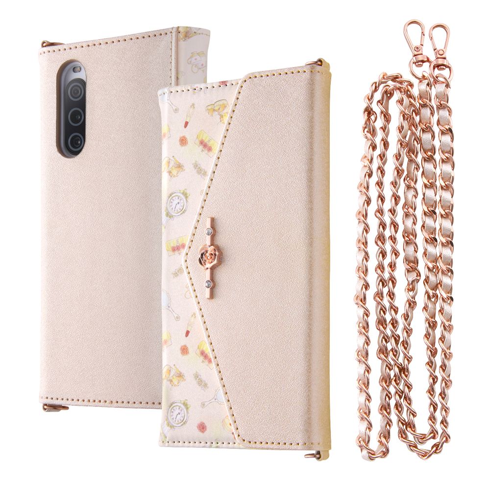 ベル 手帳型ケース Collet ショルダーストラップ付