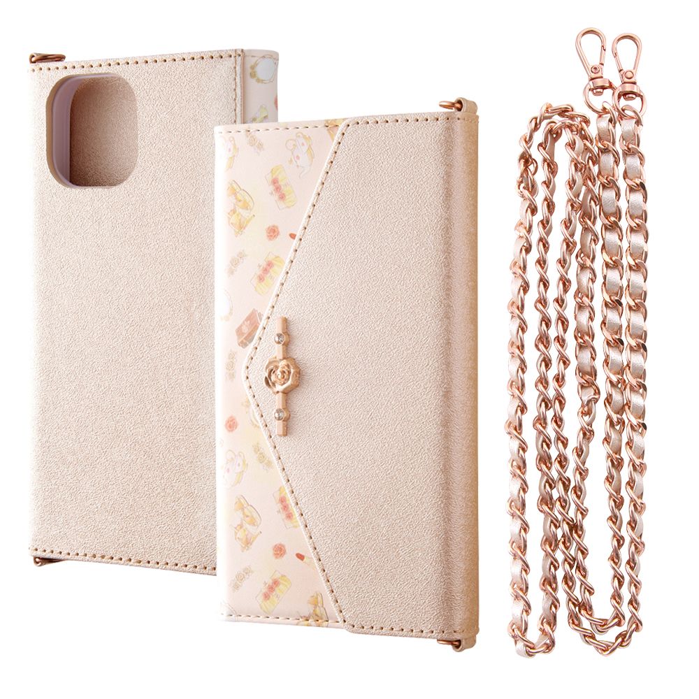 ベル 手帳型ケース Collet ショルダーストラップ付