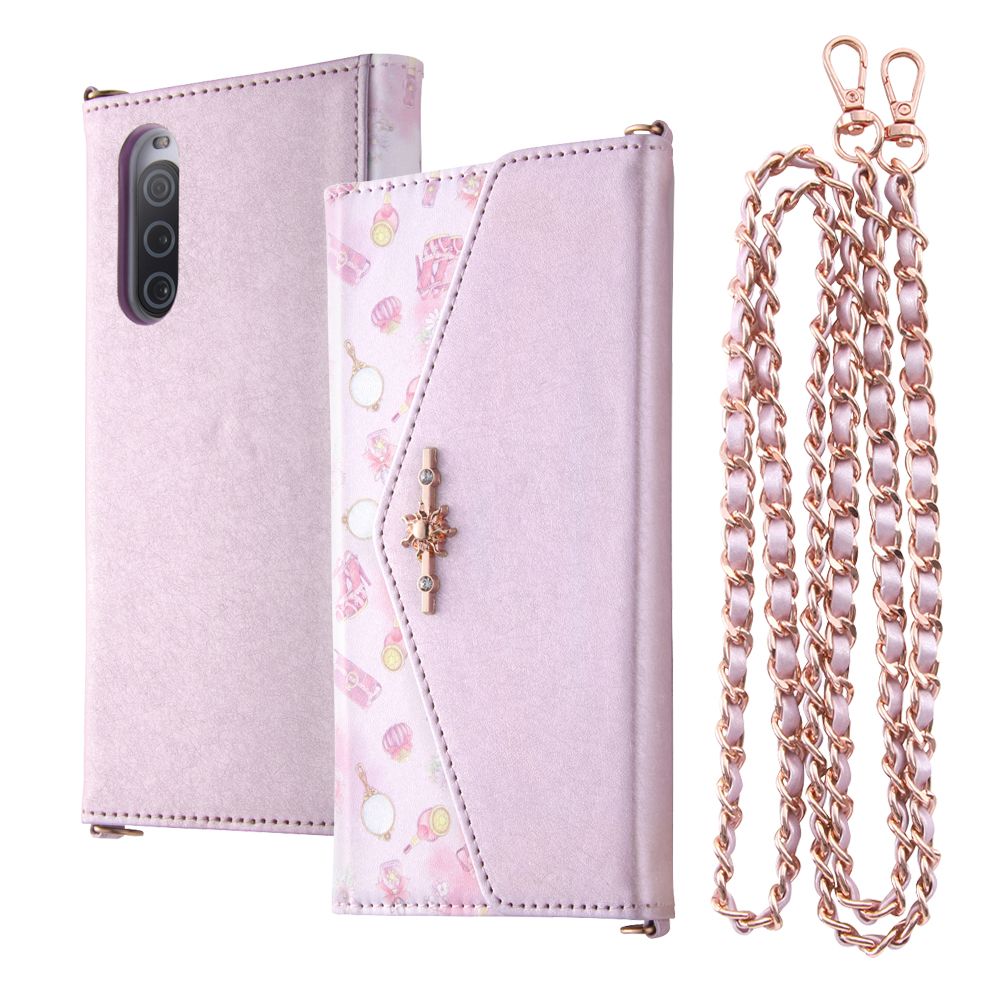 ラプンツェル 手帳型ケース Collet ショルダーストラップ付