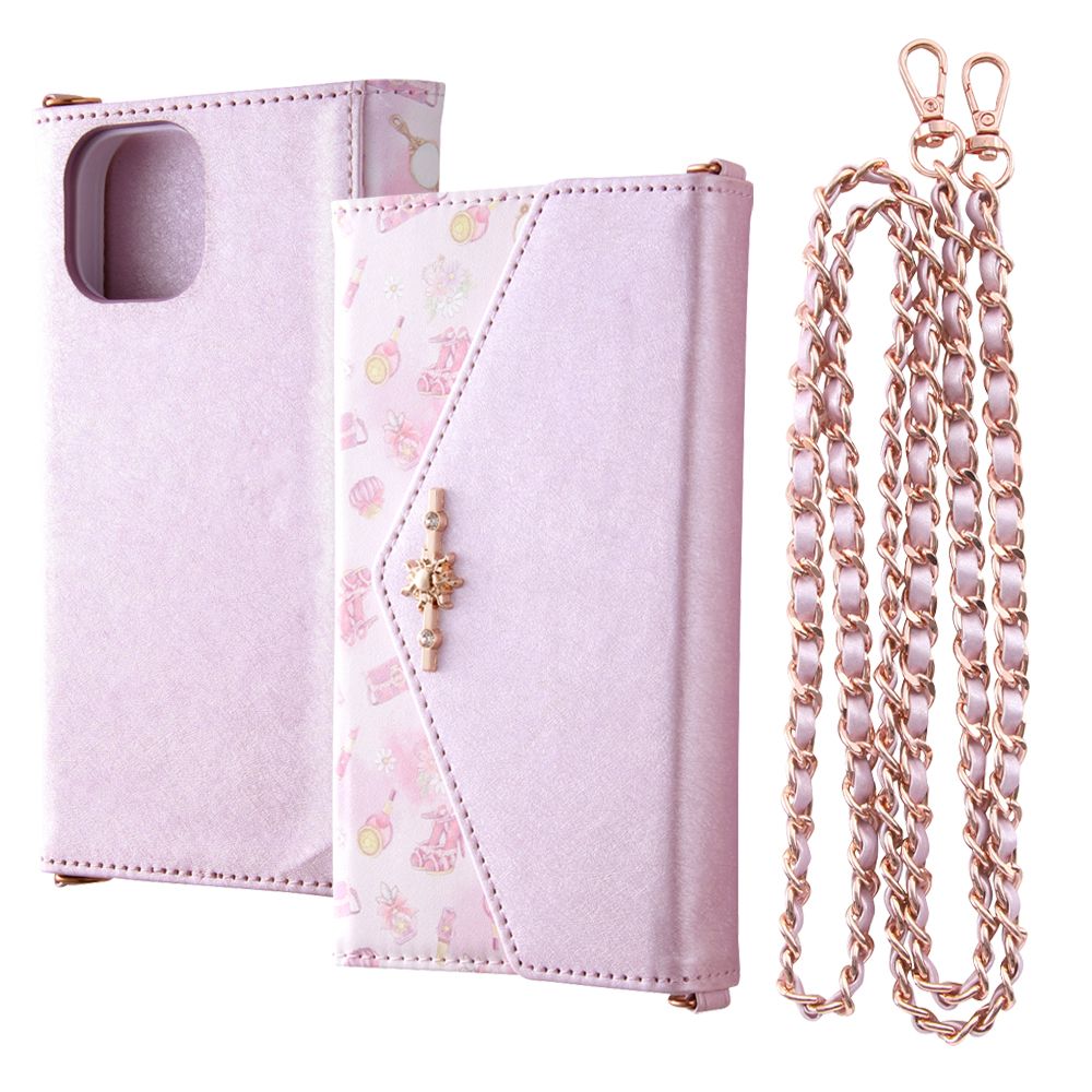 ラプンツェル 手帳型ケース Collet ショルダーストラップ付