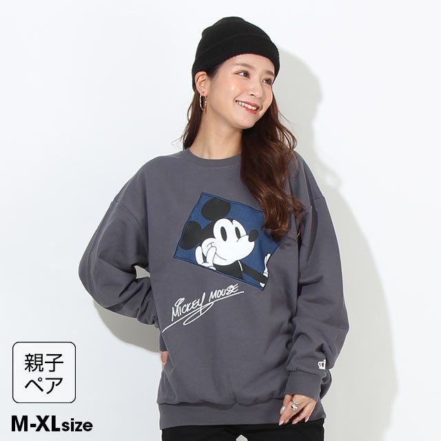 公式 ショップディズニー ベビードール 親子お揃い ディズニー ワッペントレーナー 7534a