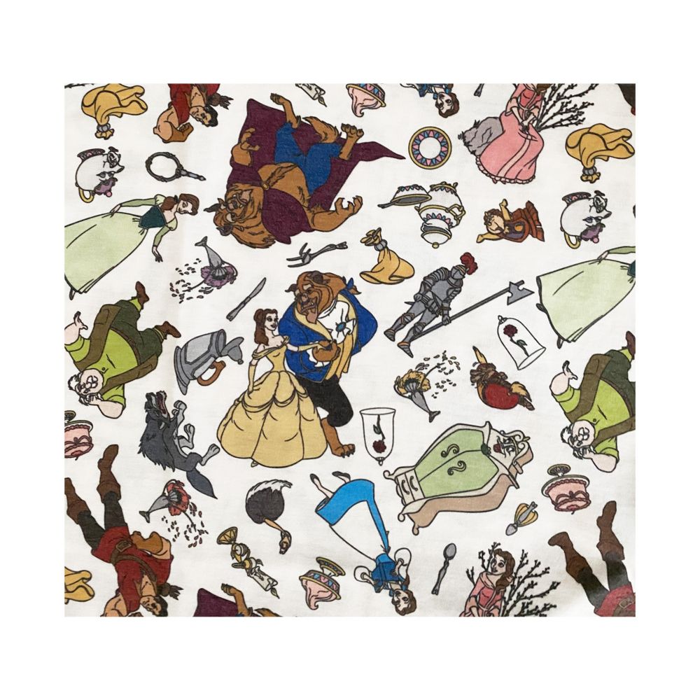 公式 ショップディズニー ディズニー 美女と野獣 総柄ぎっしり ｔシャツ