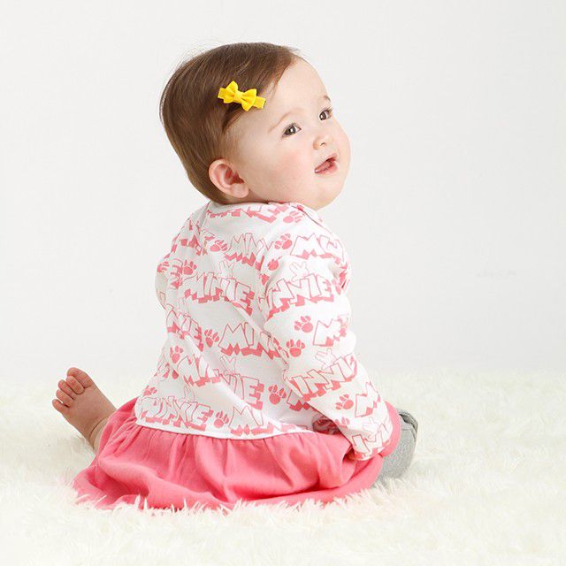 【ベビードール】ミニー ギフトBOX付き 3点ギフトセット 4330B 【DY】 oa20 / ベビーサイズ 赤ちゃん 出産祝い 贈り物 プレゼント ベビー服 ベビー用品 長袖 ロンパース ケープ スタイ コーデセット