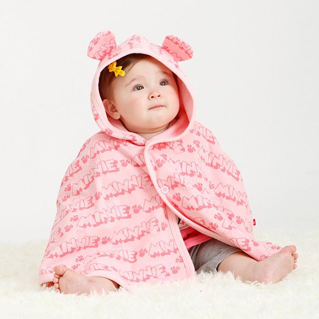 【ベビードール】ミニー ギフトBOX付き 3点ギフトセット 4330B 【DY】 oa20 / ベビーサイズ 赤ちゃん 出産祝い 贈り物 プレゼント ベビー服 ベビー用品 長袖 ロンパース ケープ スタイ コーデセット