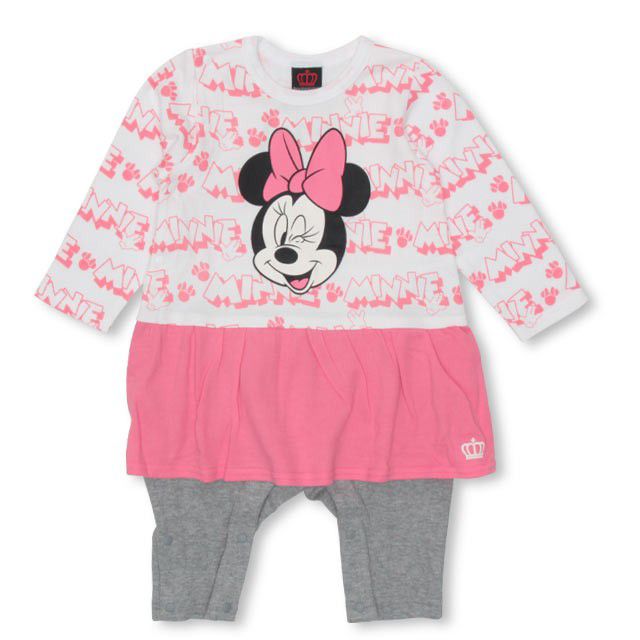 【ベビードール】ミニー ギフトBOX付き 3点ギフトセット 4330B 【DY】 oa20 / ベビーサイズ 赤ちゃん 出産祝い 贈り物 プレゼント ベビー服 ベビー用品 長袖 ロンパース ケープ スタイ コーデセット