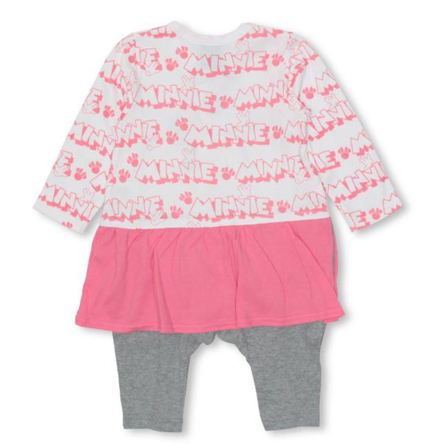 【ベビードール】ミニー ギフトBOX付き 3点ギフトセット 4330B 【DY】 oa20 / ベビーサイズ 赤ちゃん 出産祝い 贈り物 プレゼント ベビー服 ベビー用品 長袖 ロンパース ケープ スタイ コーデセット