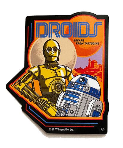 スター・ウォーズ キャラクターステッカー ダース・ベイダー /Ｒ2-Ｄ2＆C-3PO