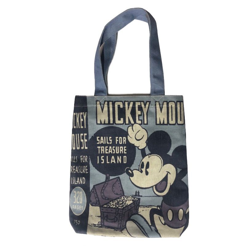 ディズニー ランデヴー 麻調タテ型トートバッグ ミッキーシリーズ