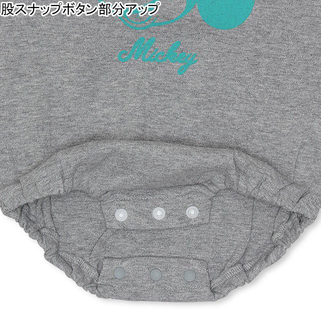 【ベビードール】ミッキー バンダナキャラクターボディスーツ 4417B oa20 / ベビーサイズ 赤ちゃん 出産祝い 贈り物 プレゼント ベビー服 肌着 ロンパース オールシーズン