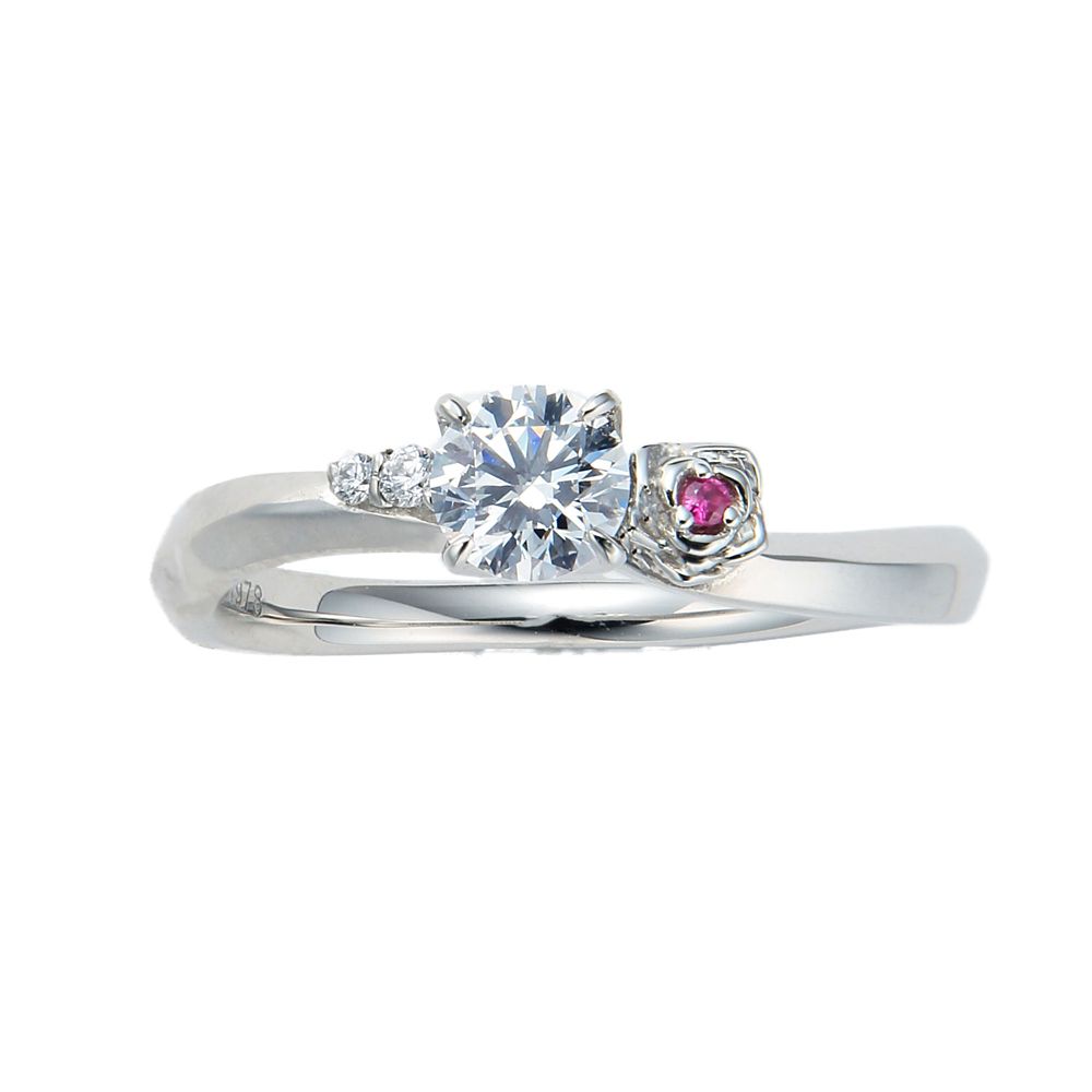 公式 ショップディズニー 受注生産 美女と野獣 ベル エンゲージリング 0 2ct