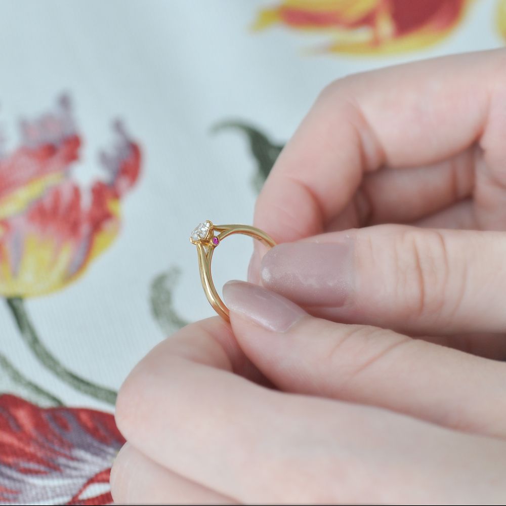 【受注生産】ジャスミン エンゲージリング