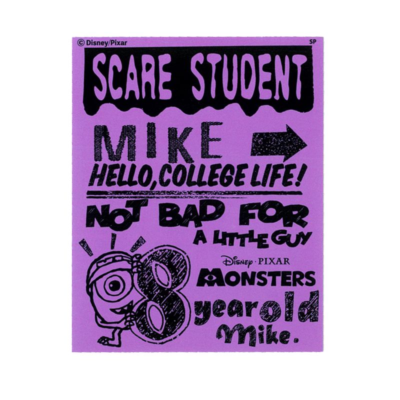 ピクサー キャラクターステッカー ディープカラー