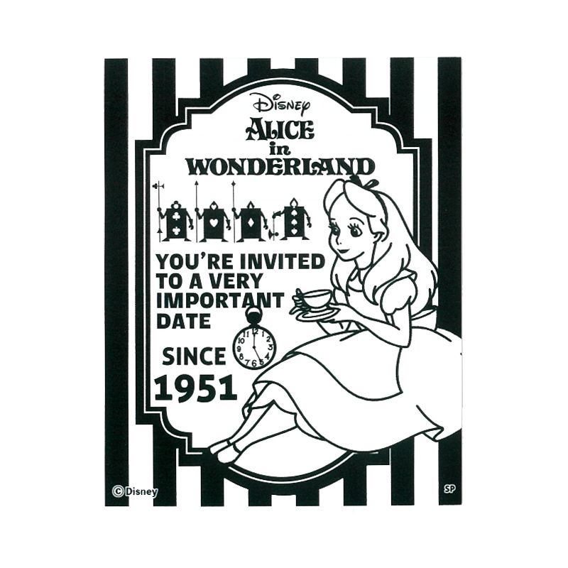 公式 ショップディズニー ディズニー キャラクターステッカー モノクロストライプ