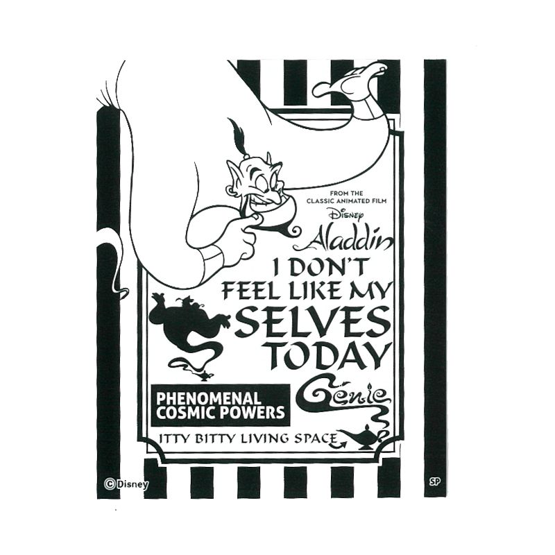 公式 ショップディズニー ディズニー キャラクターステッカー モノクロストライプ