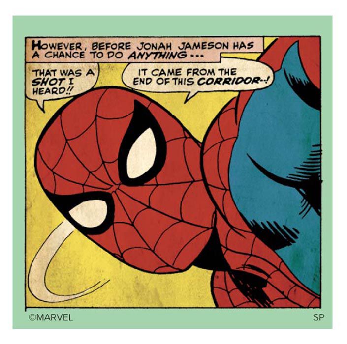 MARVEL キャラクターステッカー スクエアデザイン