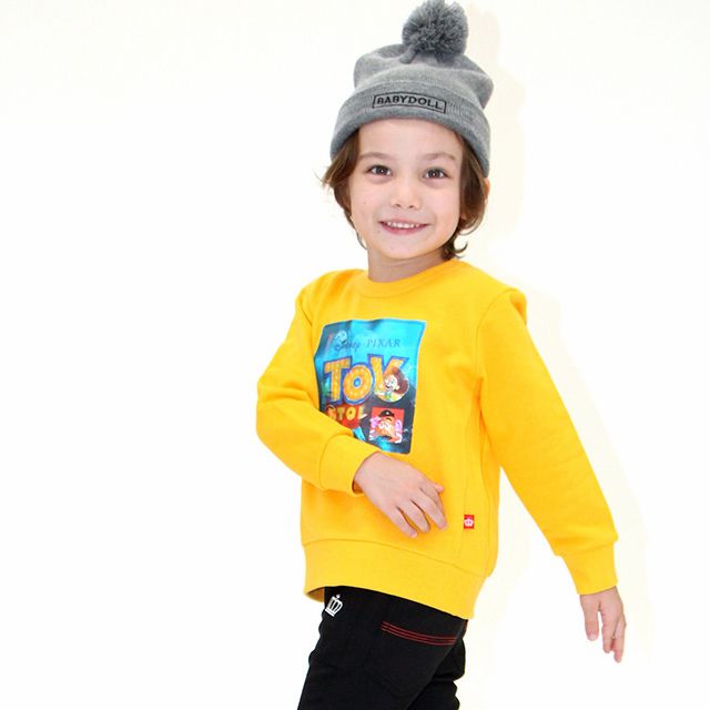 【ベビードール】トイ・ストーリー レンチキュラートレーナー 4534K / 見る角度で柄が変わる ベビーサイズ キッズ トップス 長袖 トレーナー