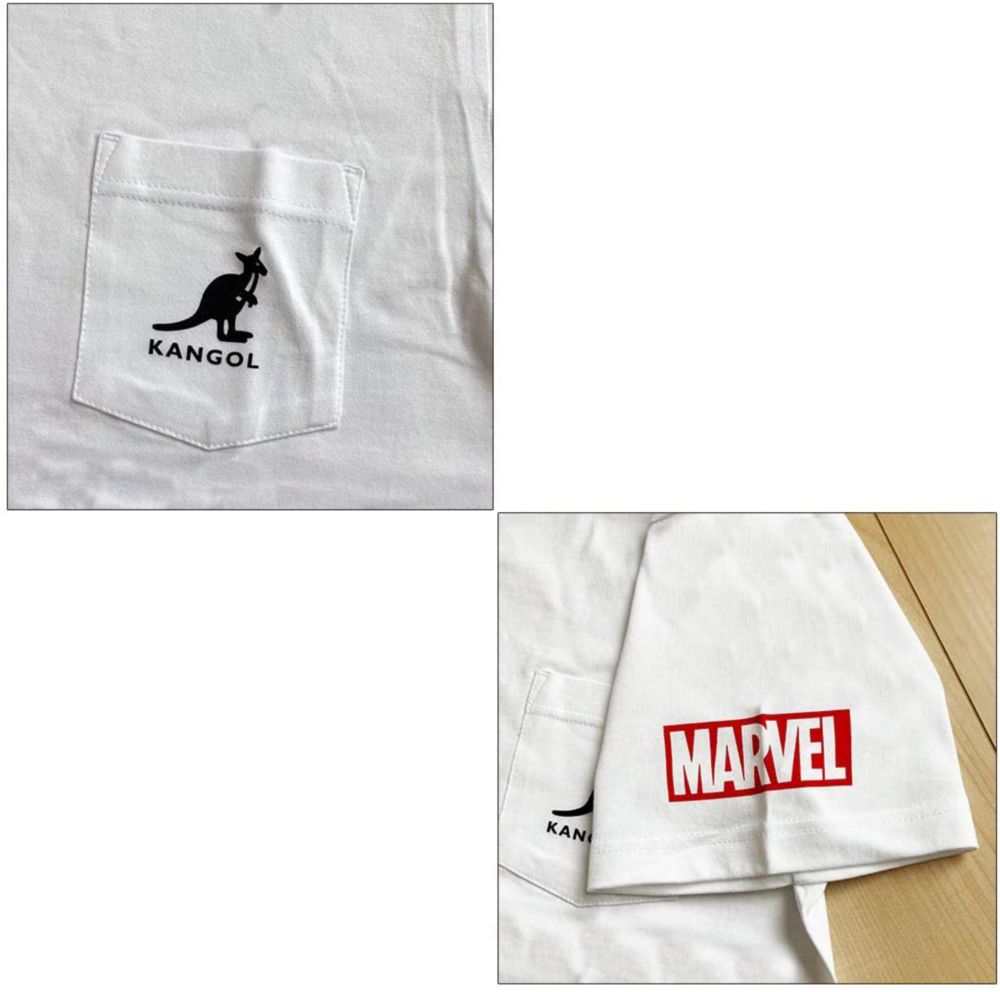 MARVEL &times; KANGOL ワンポイント ポケットＴシャツ