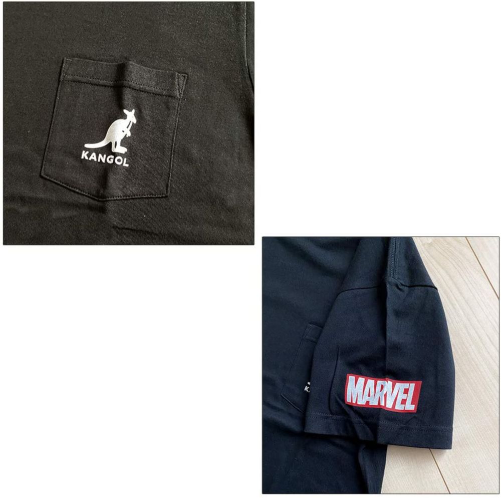 MARVEL &times; KANGOL ワンポイント ポケットＴシャツ