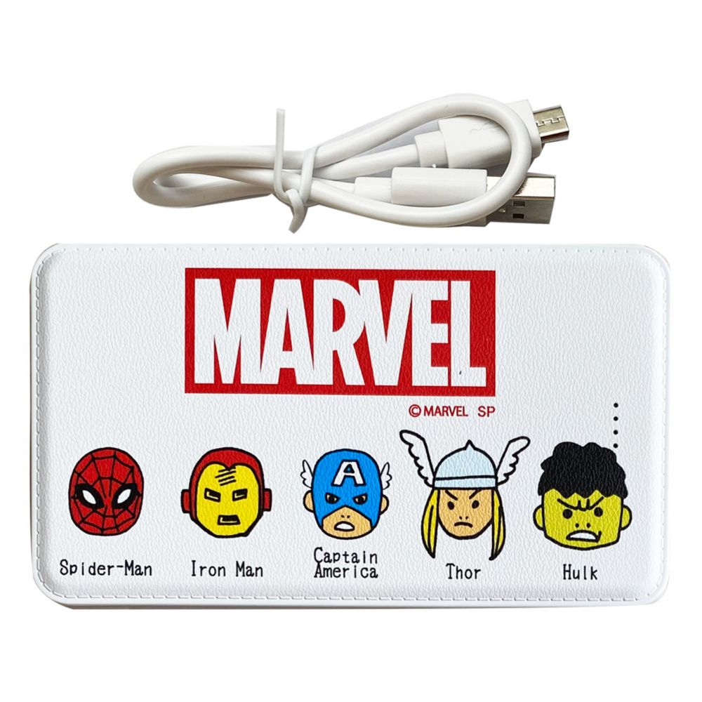 MARVEL マーベル ヒーローズ モバイルバッテリー 横一列