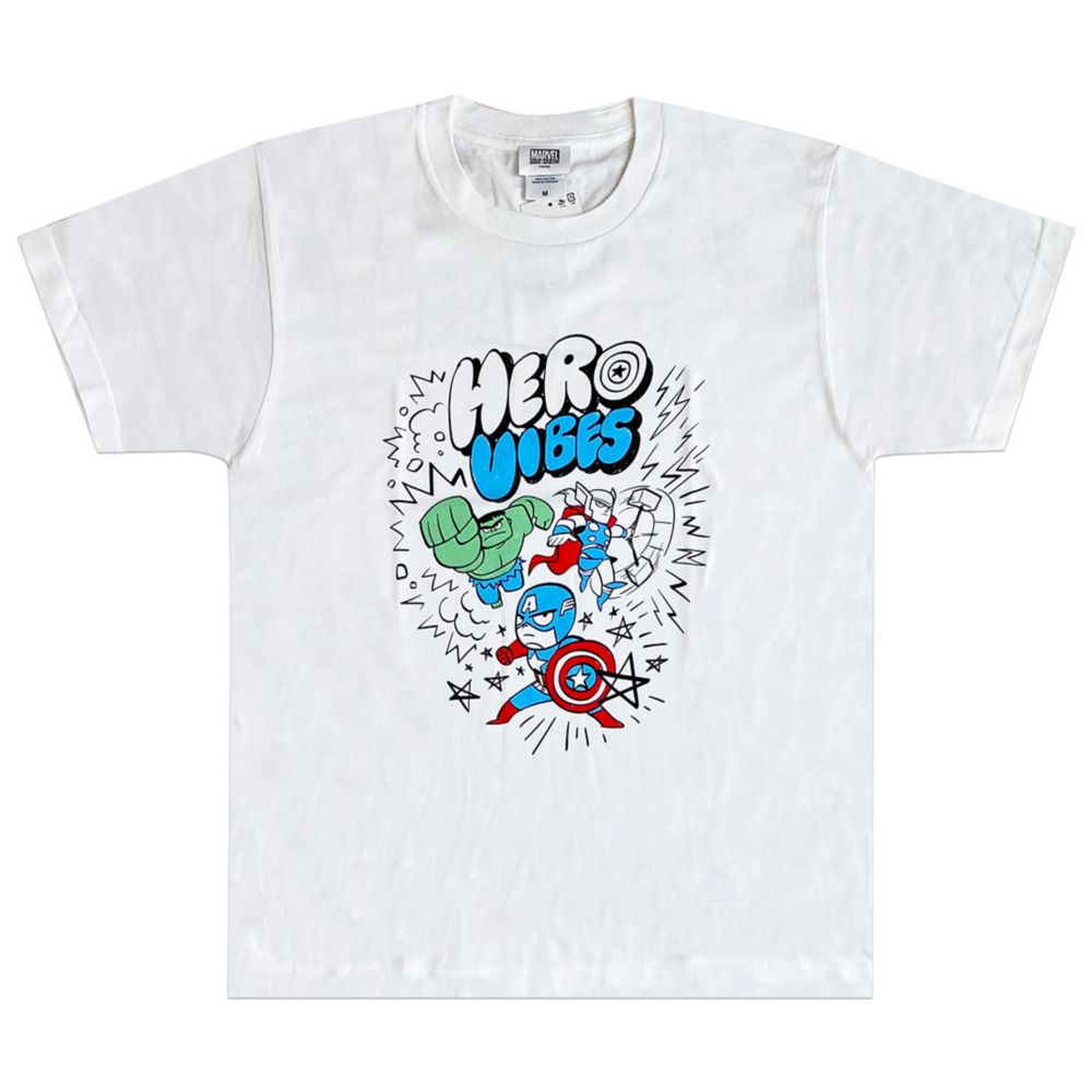 MARVEL マーベル アベンジャーズ イラストＴシャツ