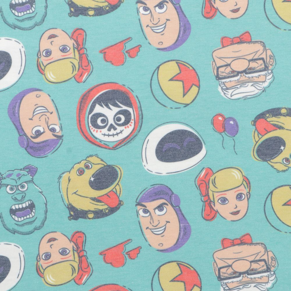 ピクサー キャラクター 総柄Ｔシャツ フェイス