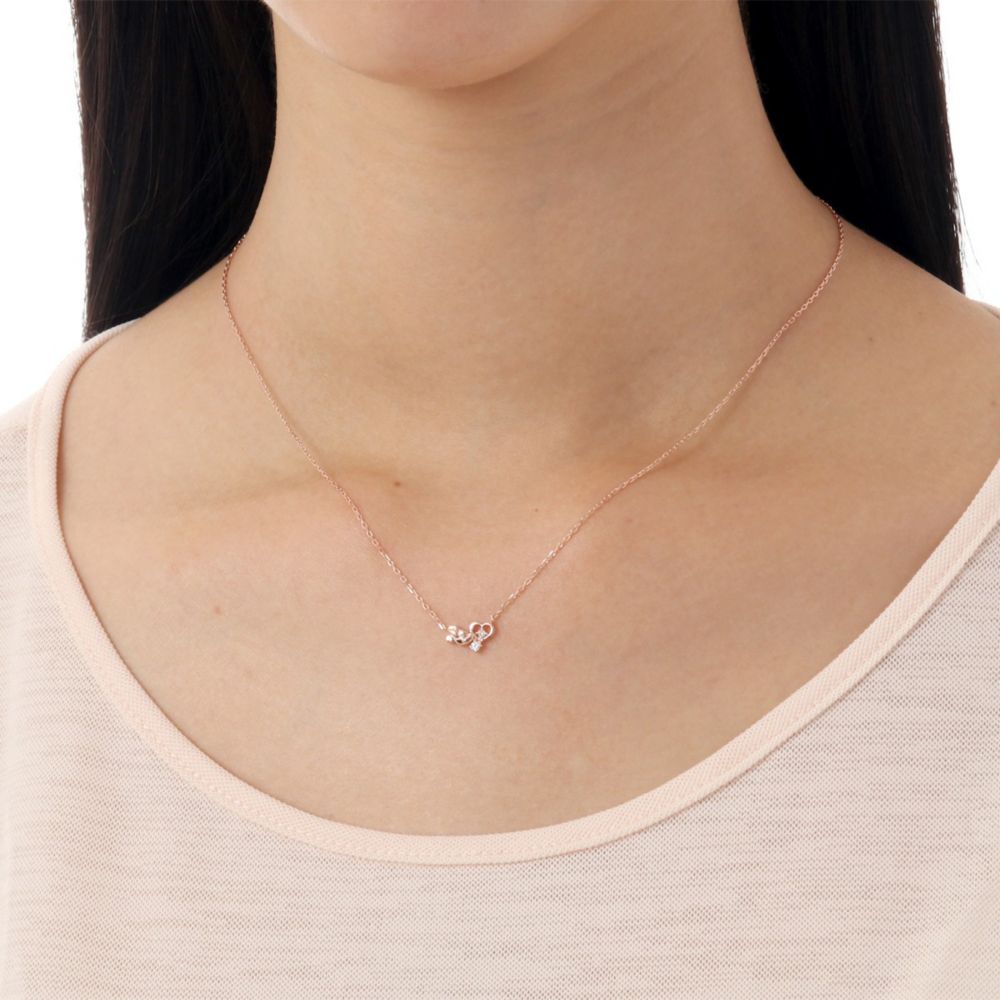 【ザ・キッス】 DI-BDSN1800 誕生石ネックレス ミニーマウス / シルバー 40cm