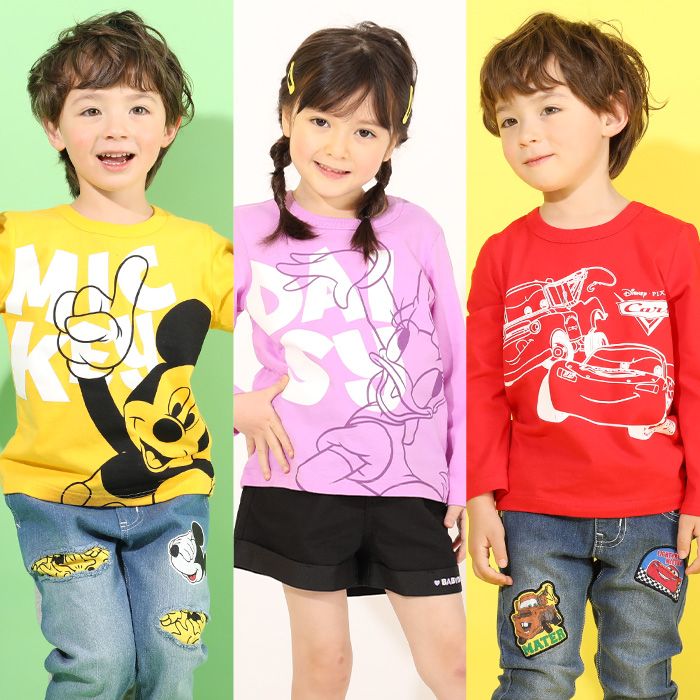 【ベビードール】カーズ キャラクターロンT 4798K / キッズ トップス 長袖 クルーネック 天竺素材 プチプラ 春秋冬