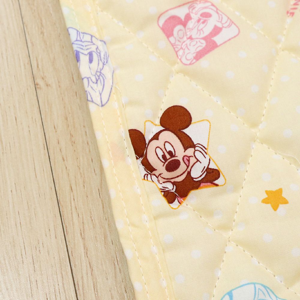 ミッキー＆フレンズ コットカバー キルト 裏面メッシュ ネームタグ付き 選べる3サイズ NZ8126-F/G/H