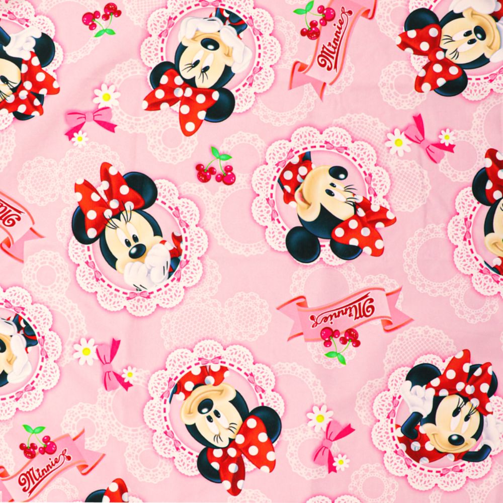 ミニー 防水 コットカバー 裏面防水 ピンク リボン レース ネームタグ付き 選べる3サイズ NZ8267-Q/R/S