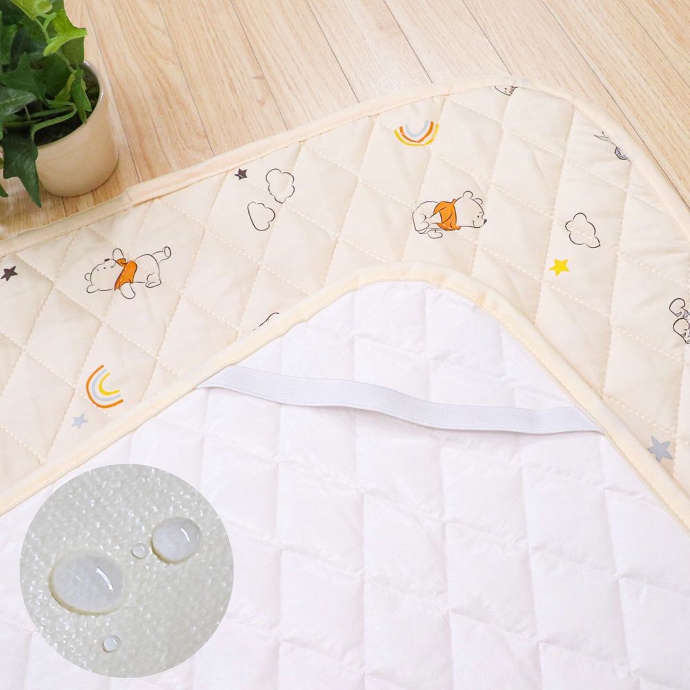 プー＆フレンズ 防水キルトパッド 選べる2サイズ 吸水加工 NZ3225-D/E