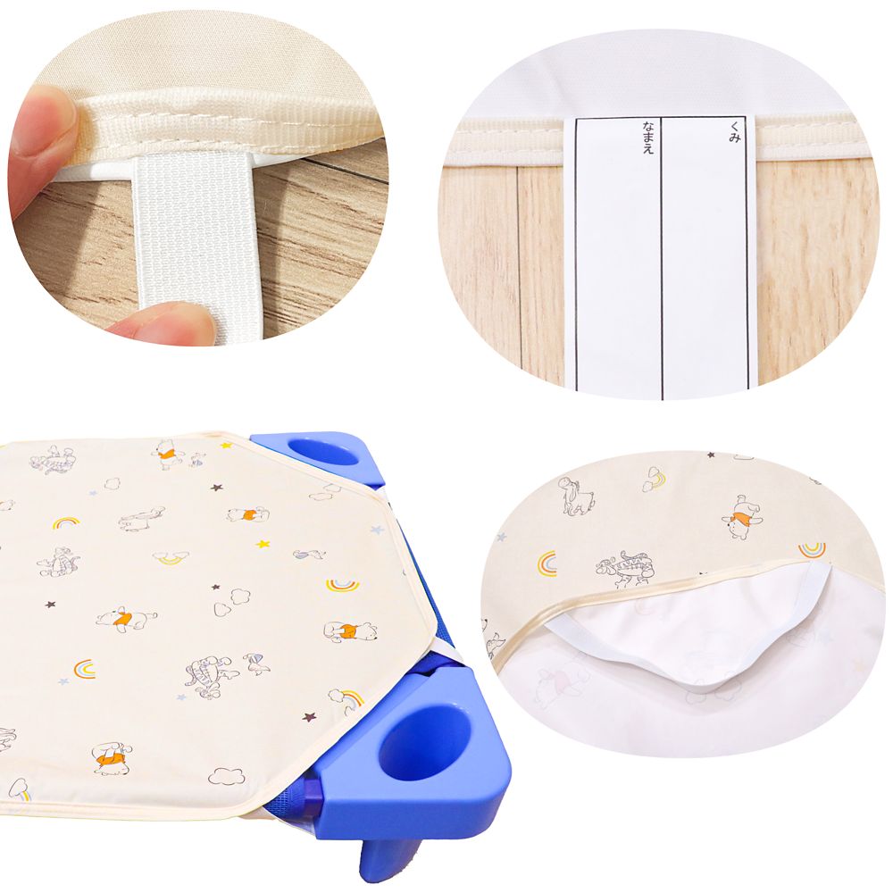 プー＆フレンズ 防水 コットカバー 吸水加工 ネームタグ付き 選べる3サイズ NZ3225-Q/R/S