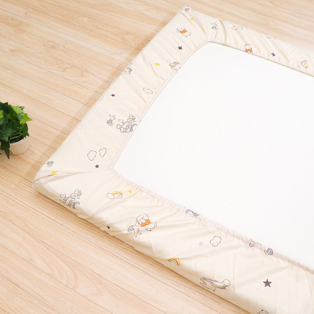 プー＆フレンズ フィッティングシーツ 選べる2サイズ 吸水加工 ベビー布団カバー NZ3225-T3/T4