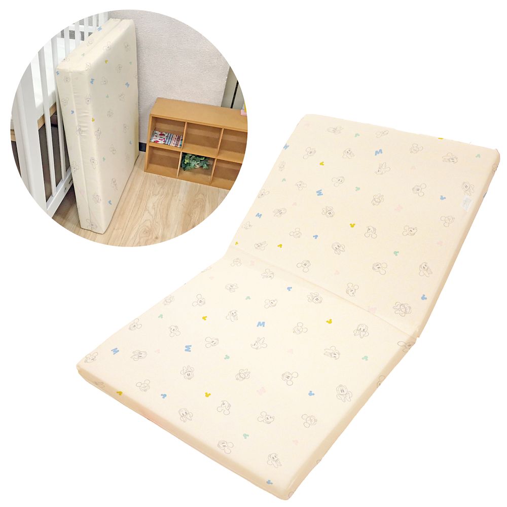 ミッキー＆ミニー 固わた敷き布団  ベビー敷き布団 ベビーベッド用マットレス 選べる2サイズ NZ3226-V/W