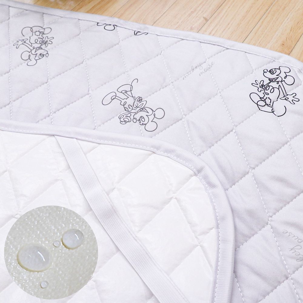 ミッキーマウス 防水キルトパッド 選べる2サイズ 吸水加工 NZ3227-D/E