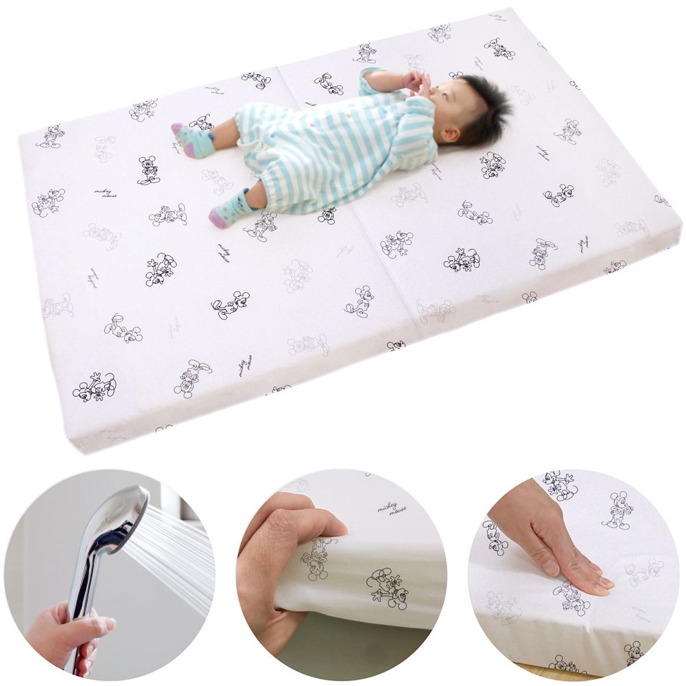 ミッキーマウス 固わた敷き布団  ベビー敷き布団 ベビーベッド用マットレス 選べる2サイズ NZ3227-V/W