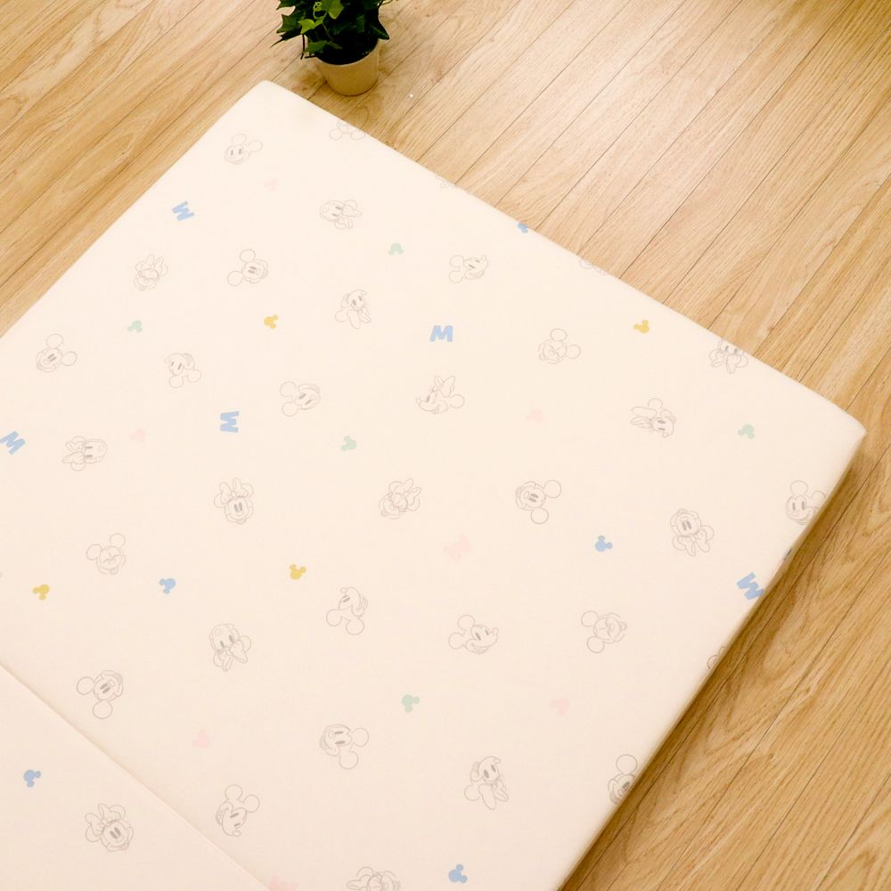 ミッキー＆ミニー 固わた敷き布団 4点セット マットレス 防水シーツ キルトパッド シーツ 選べる2サイズ NZ3226-VS/WS