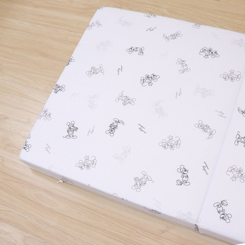 ミッキーマウス 固わた敷き布団 4点セット マットレス 防水シーツ キルトパッド シーツ 選べる2サイズ NZ3227-VS/WS